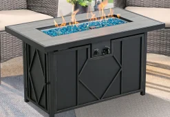 Shinerich International Inc 60,000 BTU Rectangular Propane Fire Pit