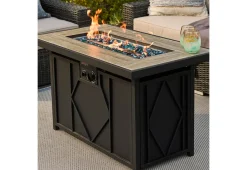 Shinerich International Inc 60,000 BTU Rectangular Propane Fire Pit