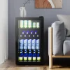 Sharper Image 120 Can Beverage Refrigerator with Glass Door