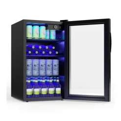 Sharper Image 120 Can Beverage Refrigerator with Glass Door