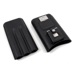 Bey-Berk International Inc 3 Cigar Holder with Cutter and Lighter