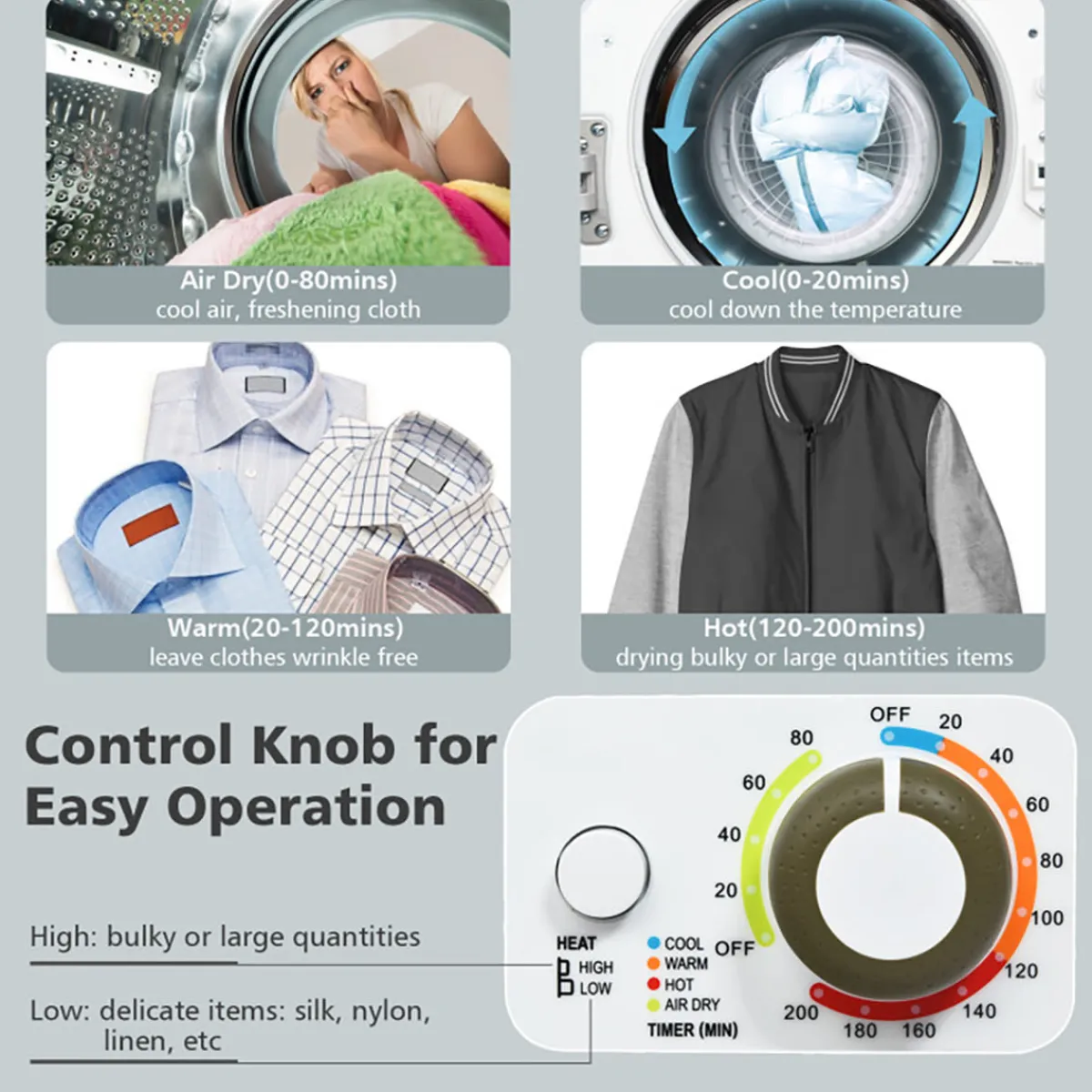 GoPlus (Costway) 1.5 Cu. Ft. Compact Electric Clothes Dryer