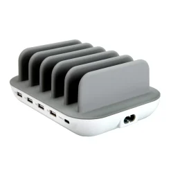 Sharper Image 5 Device Charging Station with Cables