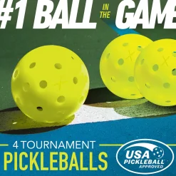 FRANKLIN SPORTS 4 Player Aluminum Paddle Pickleball Set