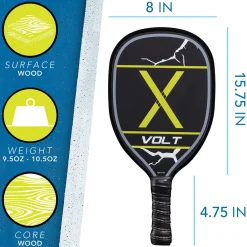 FRANKLIN SPORTS 2 Player Wooden Pickleball Paddle Set