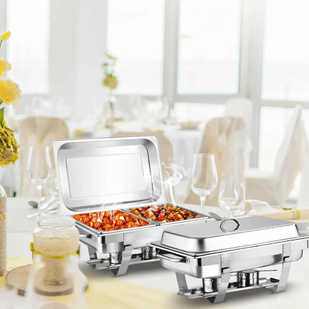 Swan Brand LLC (formerly Armadale LLC) 9 Qt Stainless Steel Chafing Dish (Set of 2)