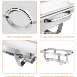 Swan Brand LLC (formerly Armadale LLC) 9 Qt Stainless Steel Chafing Dish (Set of 2)