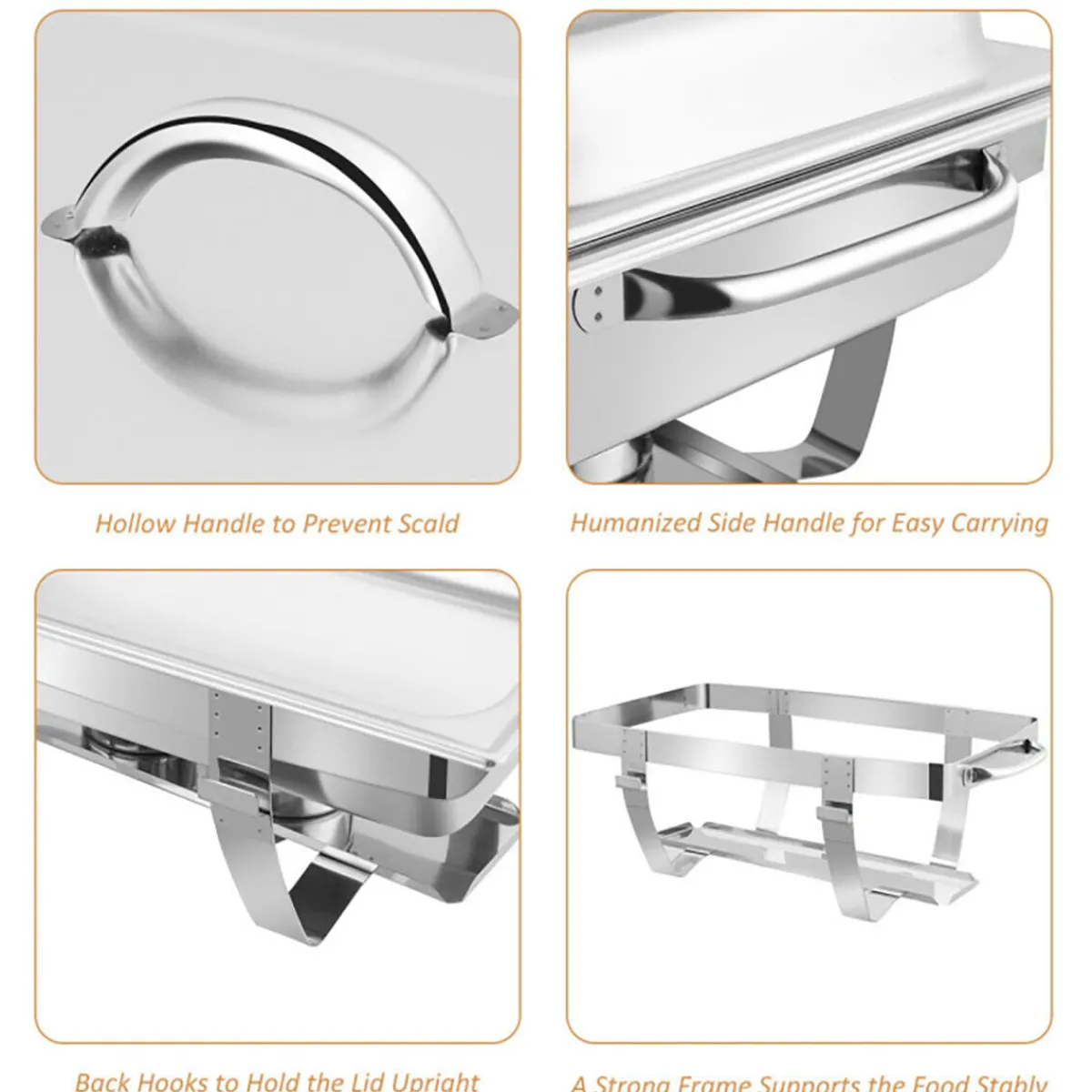 Swan Brand LLC (formerly Armadale LLC) 9 Qt Stainless Steel Chafing Dish (Set of 2)