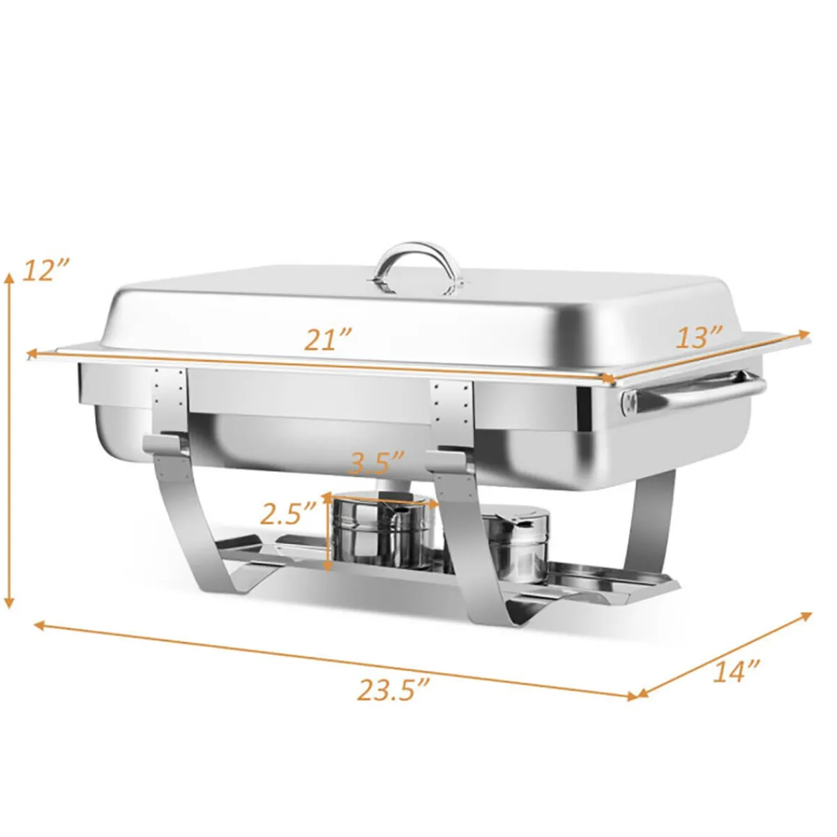 Swan Brand LLC (formerly Armadale LLC) 9 Qt Stainless Steel Chafing Dish (Set of 2)