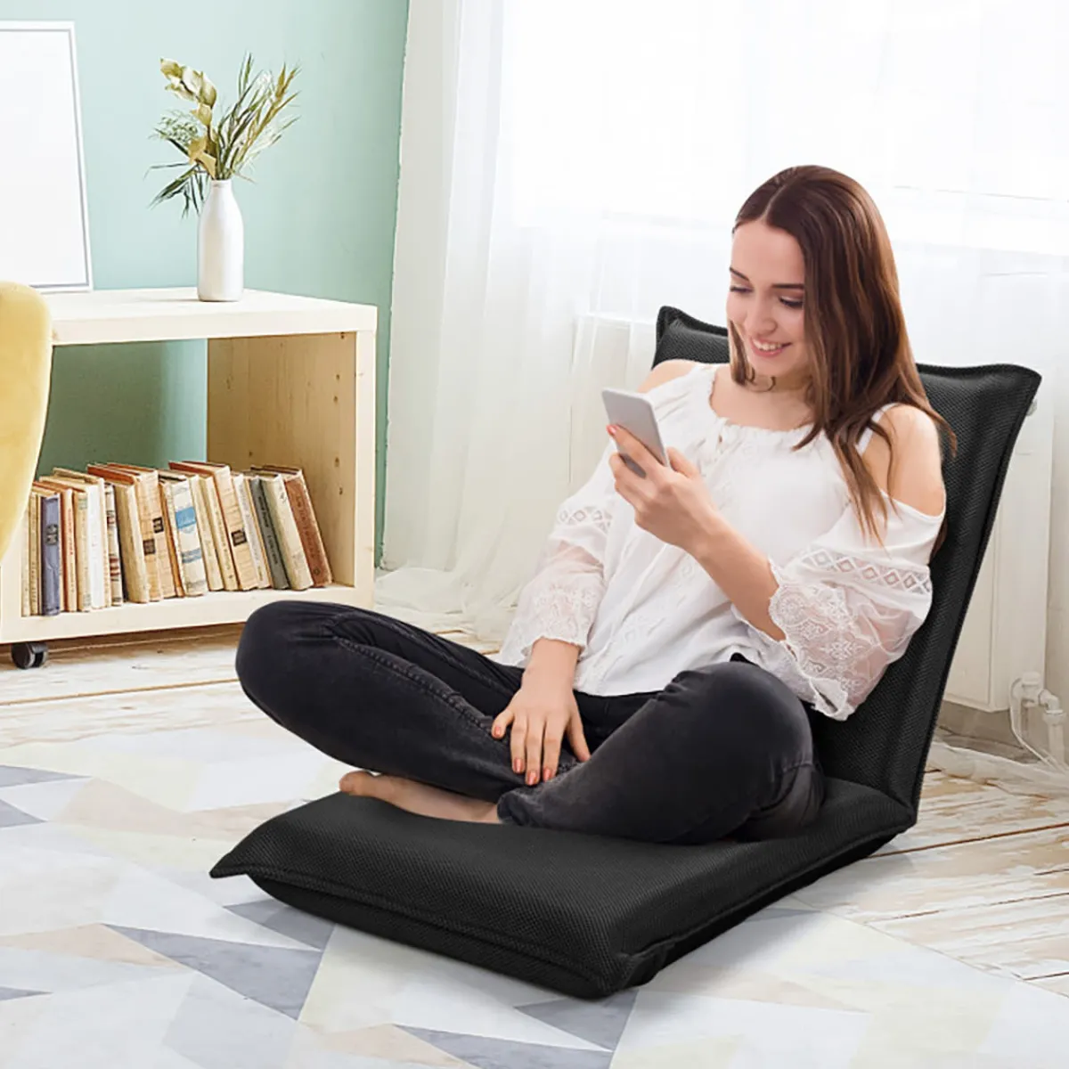 GoPlus (Costway) Adjustable 6-Position Folding Floor Chair