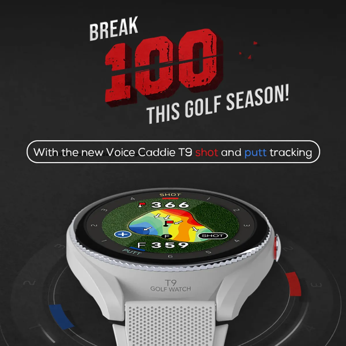 Sharper Image Advanced GPS Golf Watch with Swing and Putt Tracking