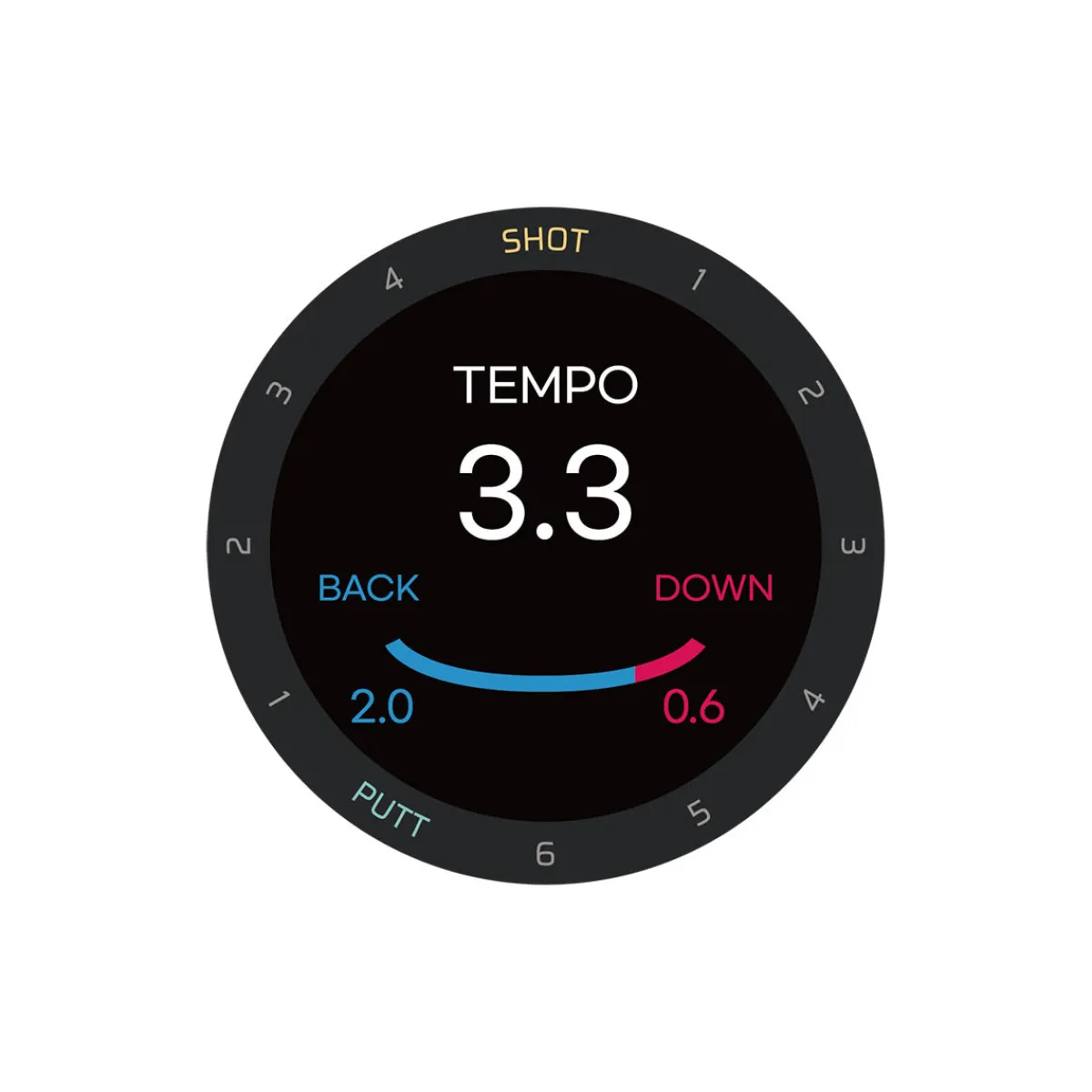 Sharper Image Advanced GPS Golf Watch with Swing and Putt Tracking