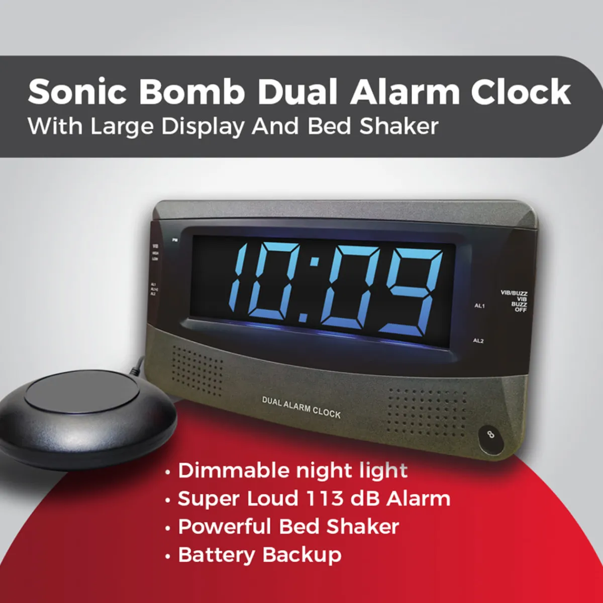 Helight USA Inc. Alarm Clock for Heavy Sleepers