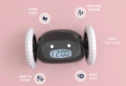 Gingko Design Ltd. Alarm Clock on Wheels