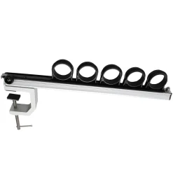 ReelSonar Inc Aluminum Clamp-On Fly Fishing Rod Holder for Truck with 5 Rod Storage