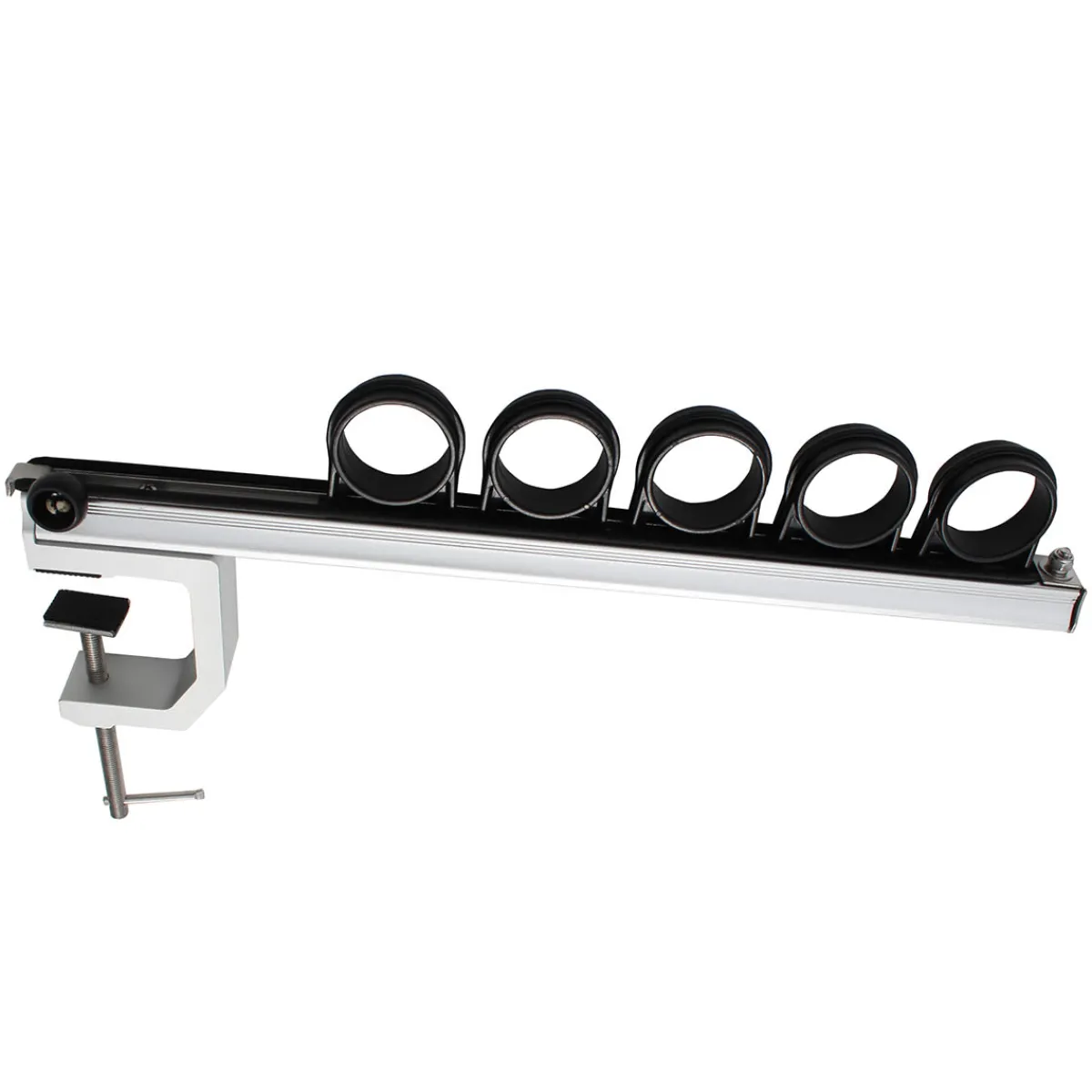 ReelSonar Inc Aluminum Clamp-On Fly Fishing Rod Holder for Truck with 5 Rod Storage