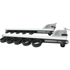 ReelSonar Inc Aluminum Clamp-On Fly Fishing Rod Holder for Truck with 5 Rod Storage