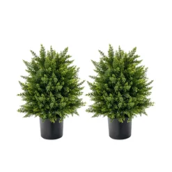 GoPlus (Costway) Artificial Cedar Topiary Ball Trees (Set of 2)