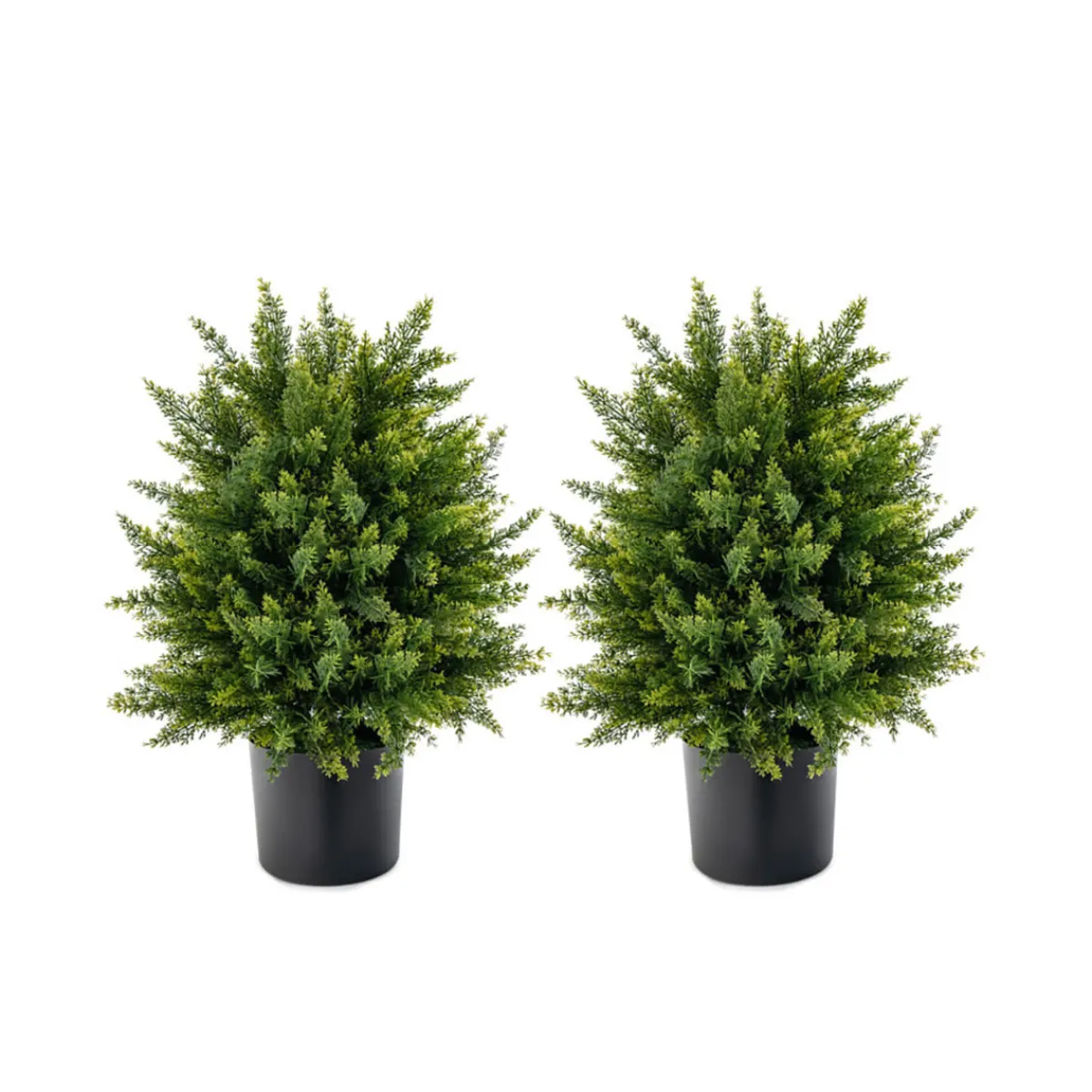 GoPlus (Costway) Artificial Cedar Topiary Ball Trees (Set of 2)