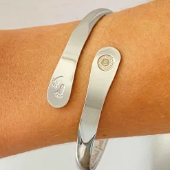 Hollywood Sensation Baby Footprint Engraved Bracelet