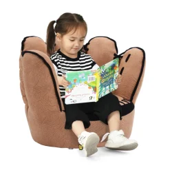 Kids Comfort Research LLC Baseball Glove Shaped Kids Upholstered Sofa