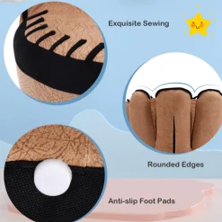 Kids Comfort Research LLC Baseball Glove Shaped Kids Upholstered Sofa