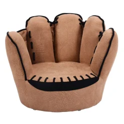 Kids Comfort Research LLC Baseball Glove Shaped Kids Upholstered Sofa