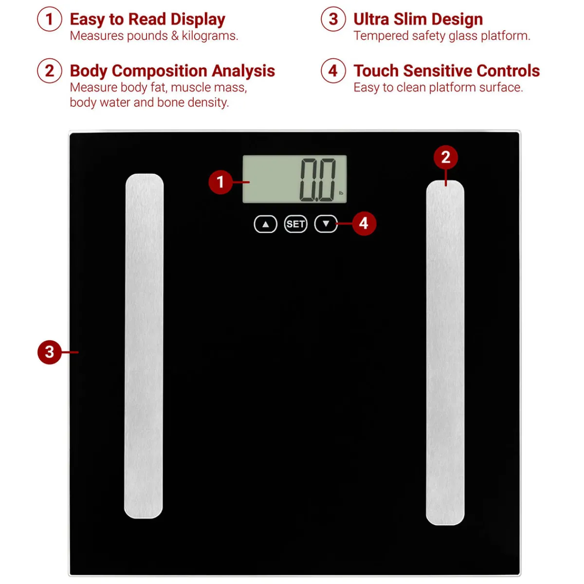 Bibas Wholesale And Retail Inc Bath and Kitchen Scale Bundle