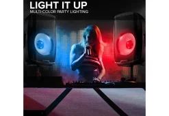 Sharper Image Beat-Synced LED Loudspeaker With Stand
