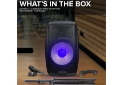 Sharper Image Beat-Synced LED Loudspeaker With Stand