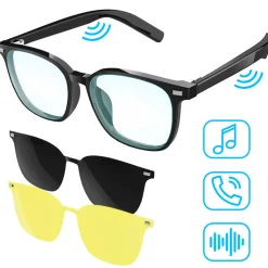 OUTDOOR TECHNOLOGY INC. Bluetooth Smart Glasses with Detachable Lenses