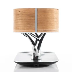 Sharper Image Bonsai Bluetooth Speaker Lamp with Wireless Charging Pad by