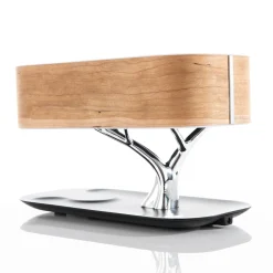 Sharper Image Bonsai Bluetooth Speaker Lamp with Wireless Charging Pad by
