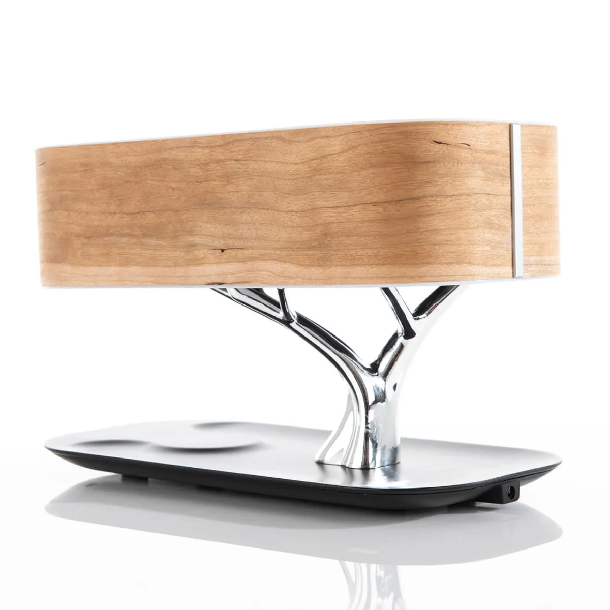 Sharper Image Bonsai Bluetooth Speaker Lamp with Wireless Charging Pad by