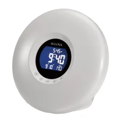 Sharper Image Bulova Multi-Wake LED Tabletop Alarm Clock