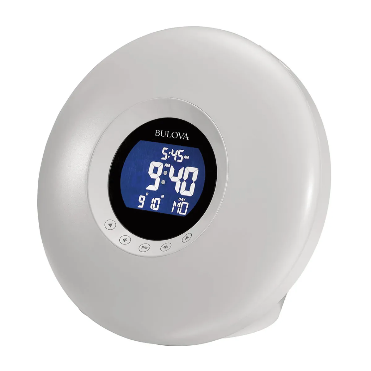 Sharper Image Bulova Multi-Wake LED Tabletop Alarm Clock