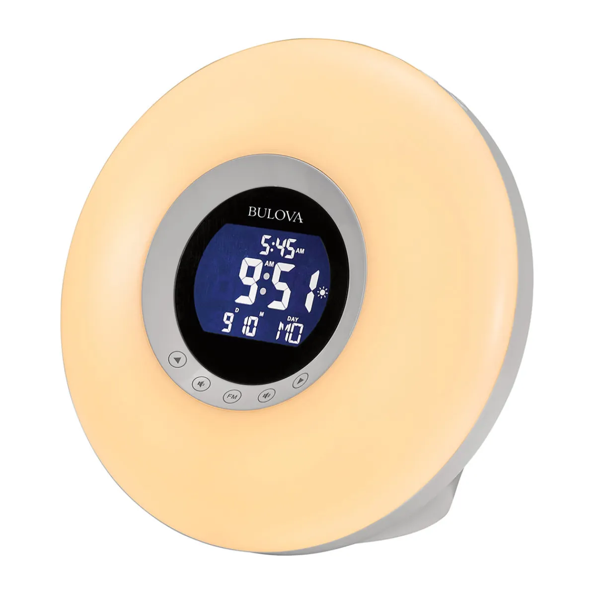 Sharper Image Bulova Multi-Wake LED Tabletop Alarm Clock