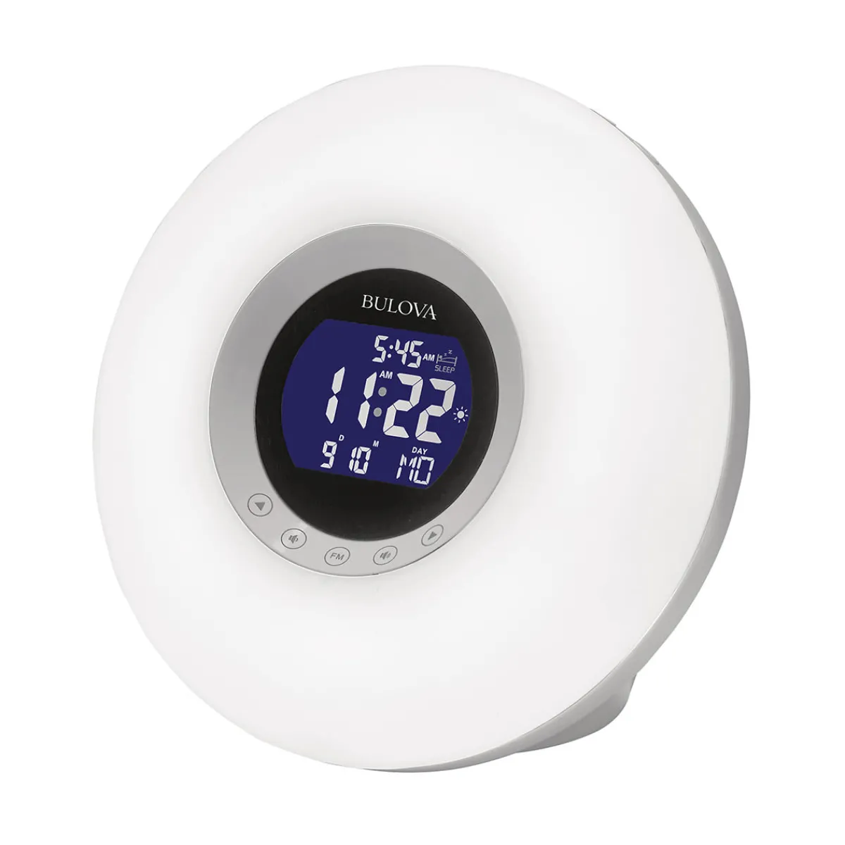 Sharper Image Bulova Multi-Wake LED Tabletop Alarm Clock
