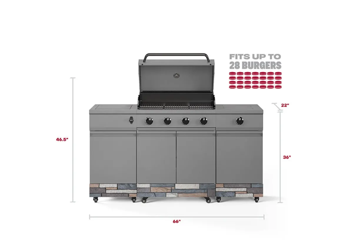 Tytus Grills LLC 5-Burner Fresno Island Outdoor Grill