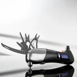 Sharper Image Car Emergency Tool with Digital Tire Gauge by