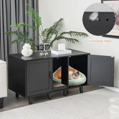 Sonicgrace Inc. Cat Litter Box Enclosure with Scratching Board