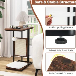 GoPlus (Costway) Cat Tree Side Table with Scratching Board