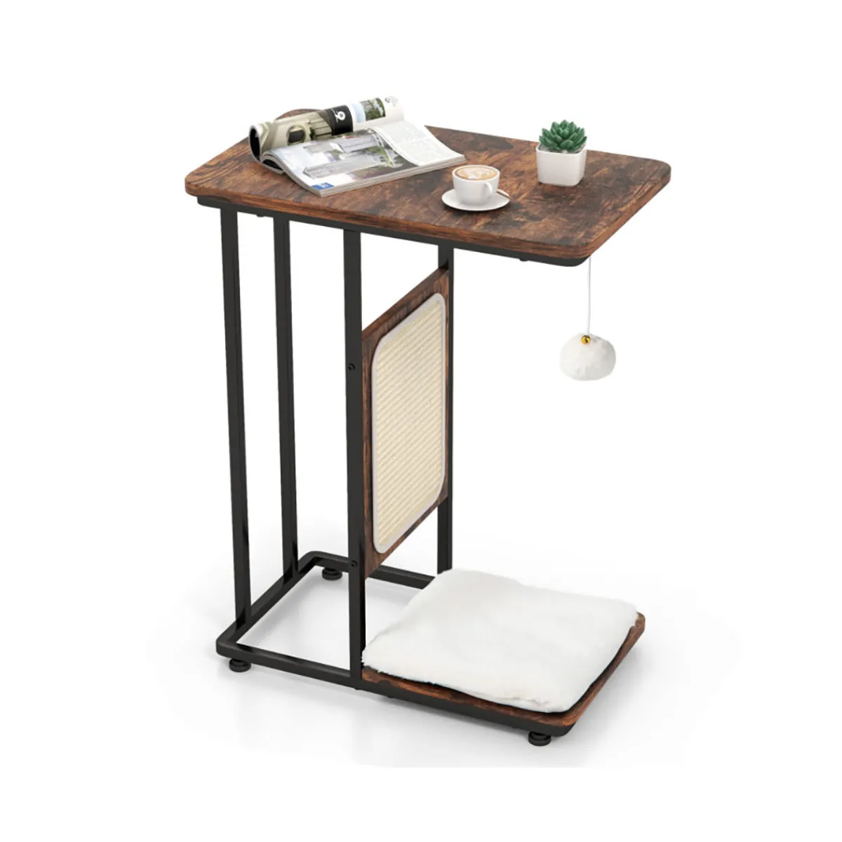 GoPlus (Costway) Cat Tree Side Table with Scratching Board
