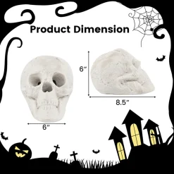 Mindscope Products Inc. Ceramic Fireproof Fire Pit Skull