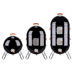 Grill Daddy Brush Co. Charcoal BBQ Smoker with Built-In Thermometer