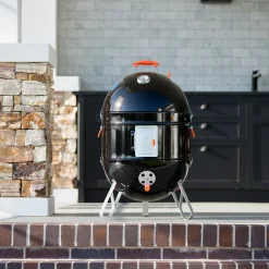 Grill Daddy Brush Co. Charcoal BBQ Smoker with Built-In Thermometer