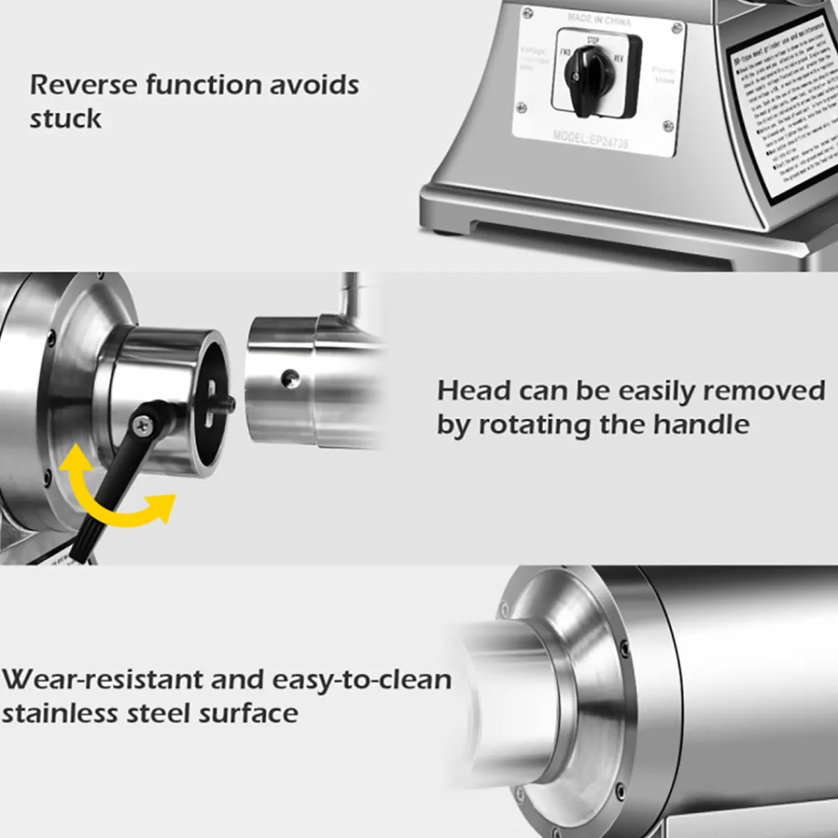LanKim LLC Commercial Grade Heavy Duty Meat Grinder