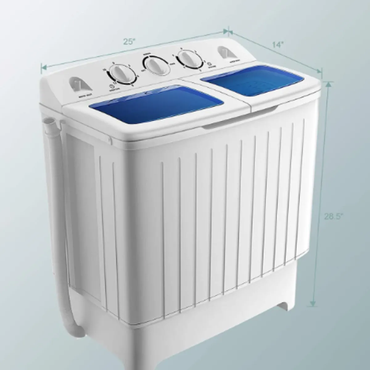 GoPlus (Costway) Compact Twin Tub Washing Machine Spin Dryer