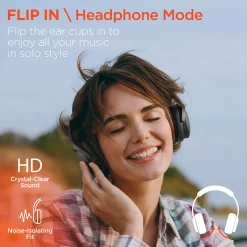 Hypercel Convertible Wireless Speaker-Headphones