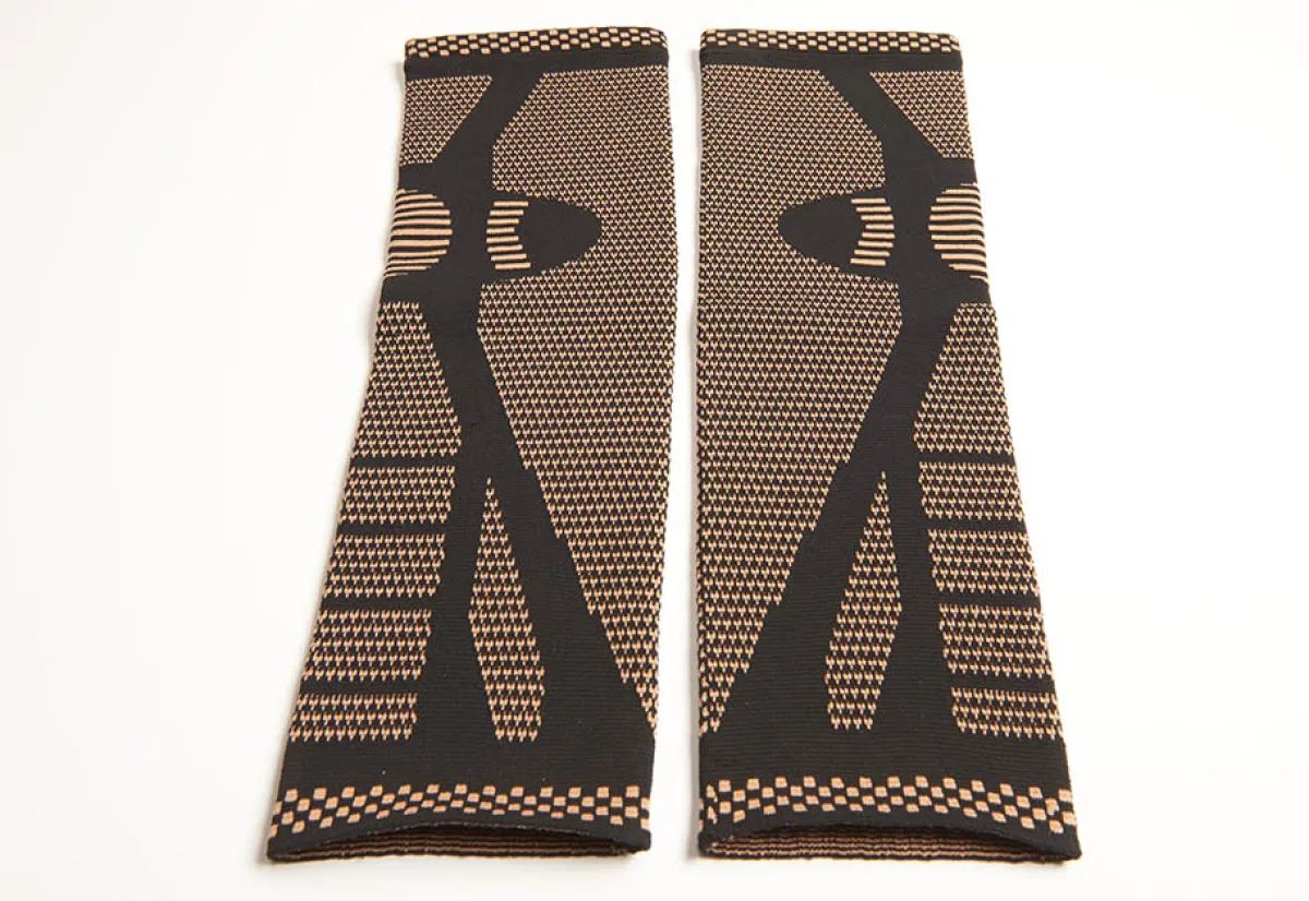 Sharper Image Copper Infused Full Leg Compression Sleeves by (Set of 2)